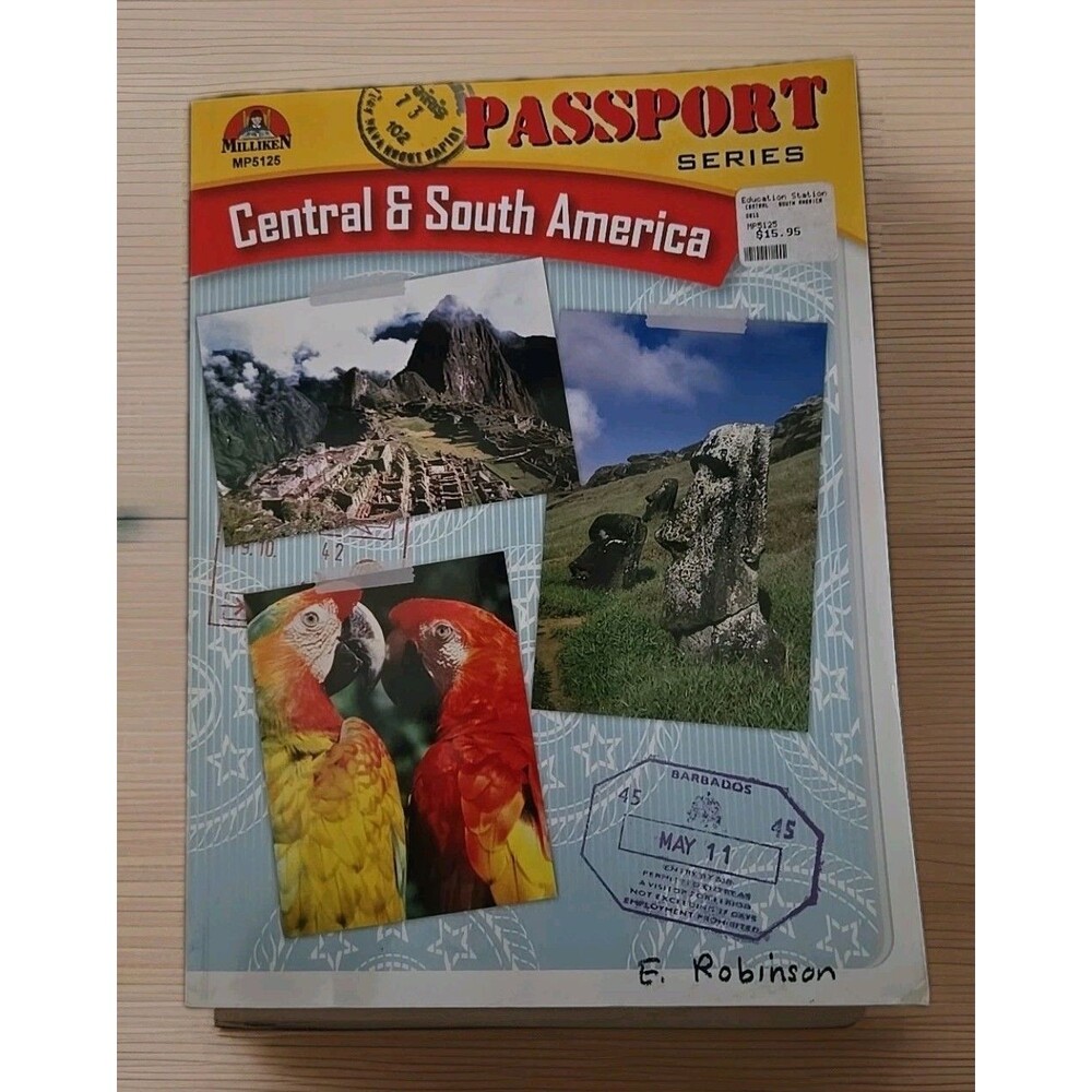 Central & South America Passport Series Paperback Homeschool Educational Lorenz
